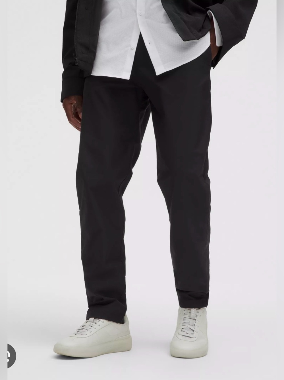 Lululemon ABC Classic Tapered Fit Black Corduroy Pants size 35/L31